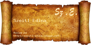 Szeitl Edina névjegykártya